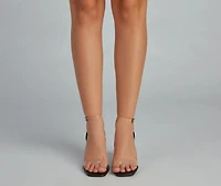 Crystal Clear Lucite Heels