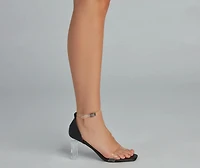 Crystal Clear Lucite Heels