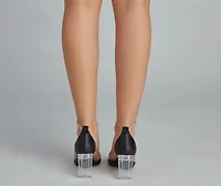 Crystal Clear Lucite Heels