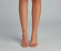 Crystal Clear Lucite Heels