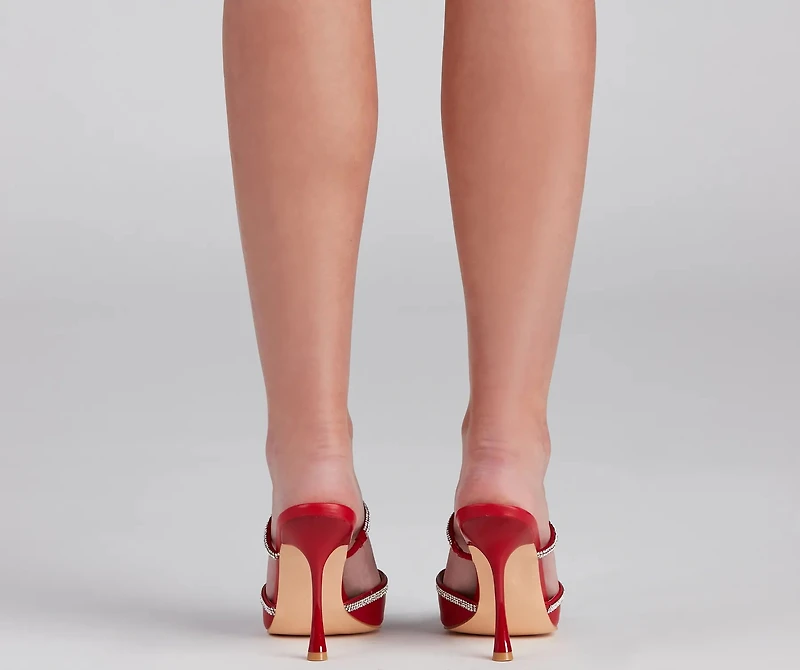 Elevated Glamour Rhinestone Detail Pumps