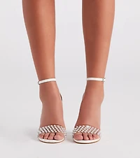 Sweet Dream Faux Pearl Block Heels