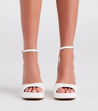 You're Cute Chunky Platform Block Heels