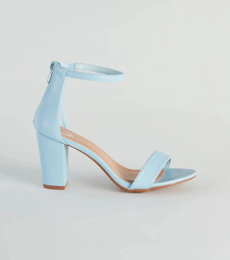 Take A Spin Chic Basic Block Heels