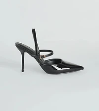 Posh Perfection Patent Faux Leather Pumps