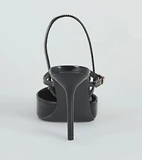 Posh Perfection Patent Faux Leather Pumps