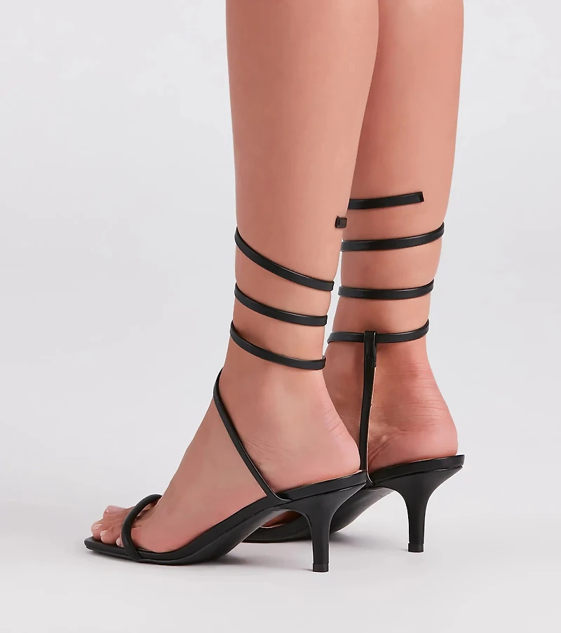 Turn Up Style Kitten Stiletto Heels