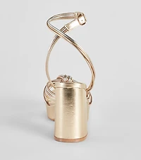 Make It Your Moment Metallic Platform Heels
