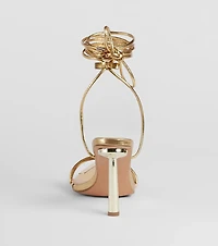 Laced Up Sleek Style Strappy Stiletto Heels