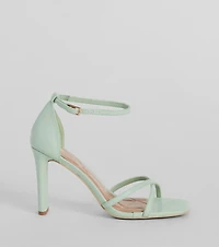 Being Pretty Strappy Faux Leather Block Heels