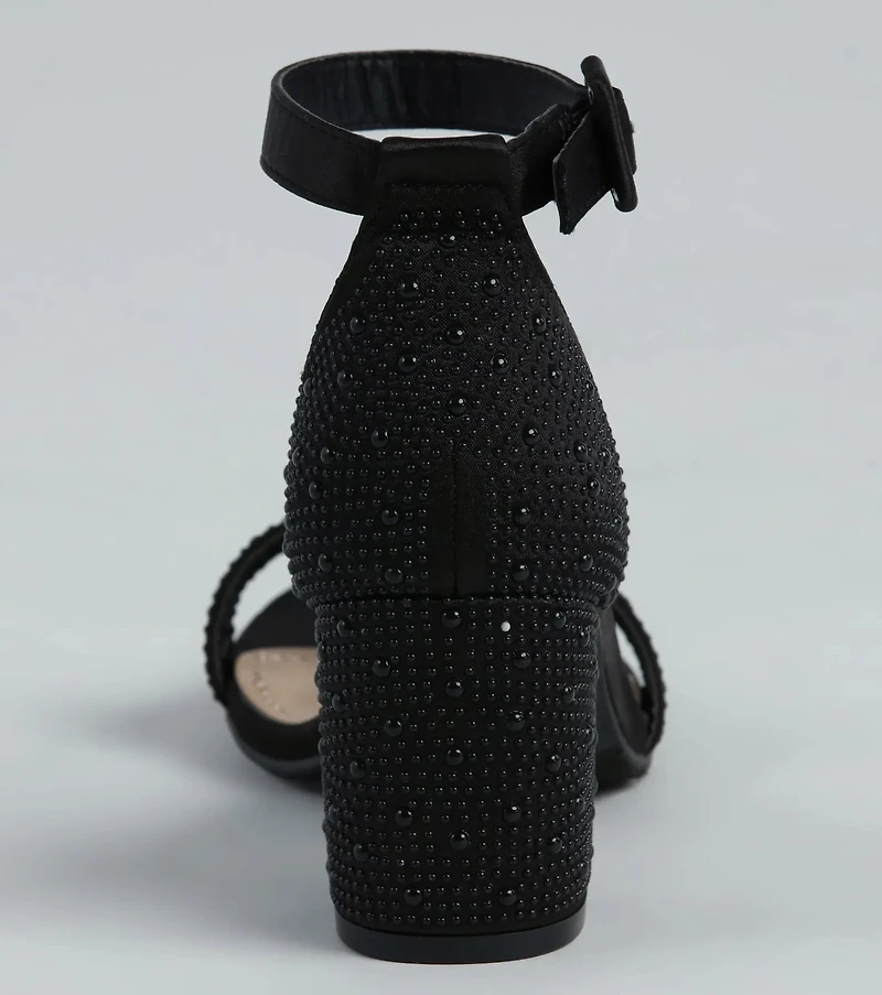 Sparkle Girlie Pearl And Rhinestone Heels