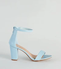 Gorgeous Height Faux Leather Block Heels