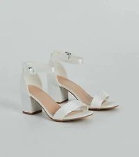 Sparkle Girlie Pearl And Rhinestone Heels