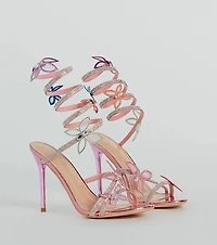 Spread Your Wings Butterfly Spiral Stiletto Heels