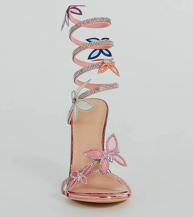 Spread Your Wings Butterfly Spiral Stiletto Heels