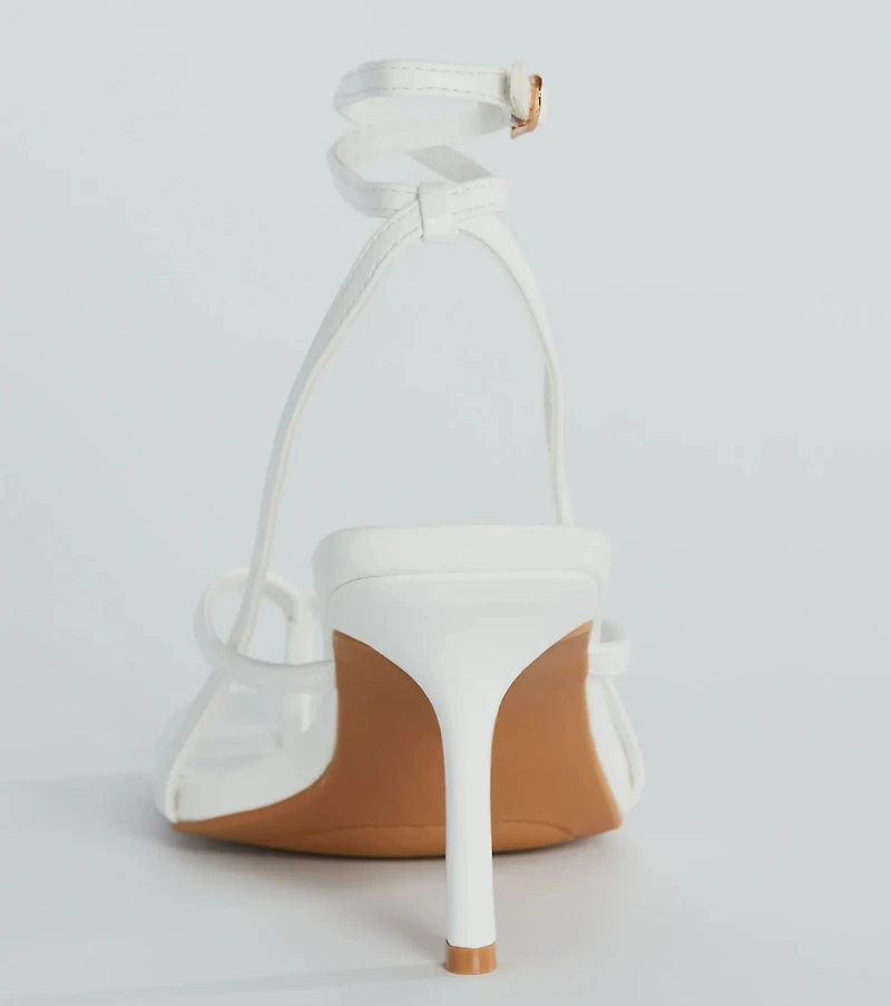 Eye-Catching Pop Strappy Thong Stiletto Sandals