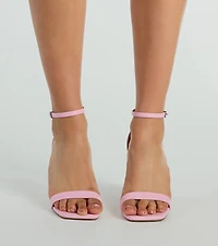 Step Out Chic Faux Leather Stiletto Heels