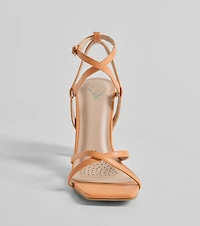 Stunning Summer Daze Strappy Block Heels