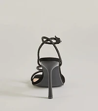 Amped Up Glam Rhinestone Strappy Stiletto Heels