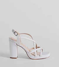 Always Slaying Strappy Platform Heels