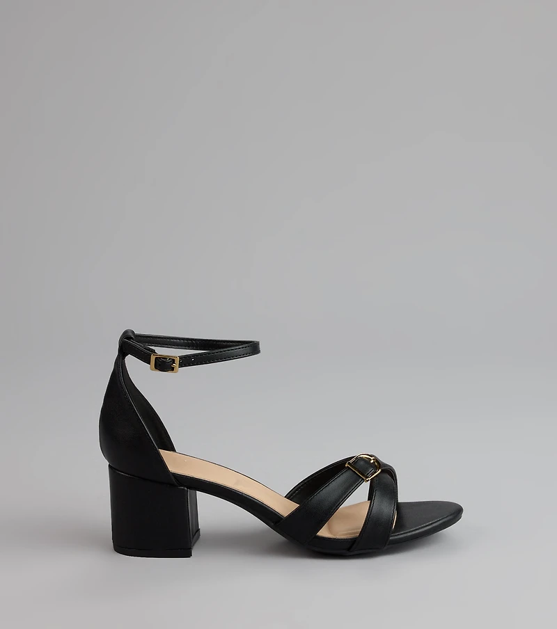 Style Pop Square Toe Nubuck Stiletto Heels