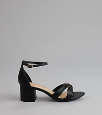 Style Pop Square Toe Nubuck Stiletto Heels