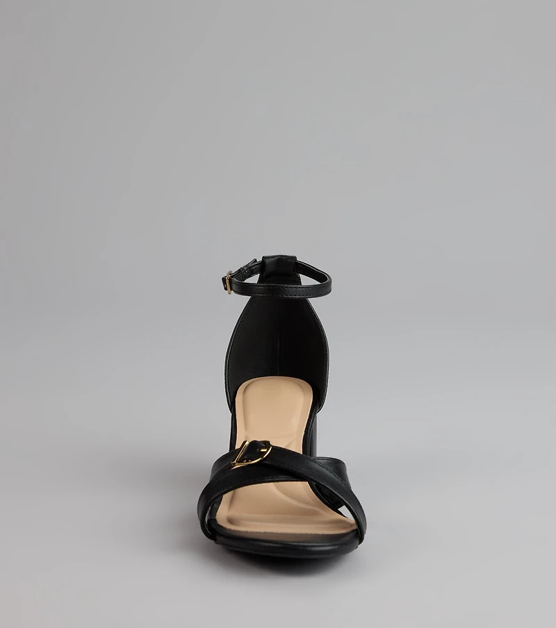 Style Pop Square Toe Nubuck Stiletto Heels