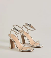 Everlasting Luxe Rhinestone Block Heels