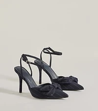 Elegance Elevated Stiletto Bow Heels