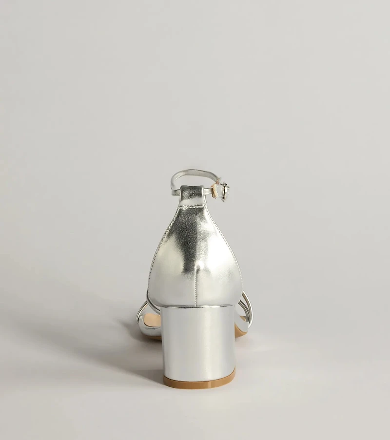 All The Feels Studded Butterfly Block Heels