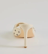 Trendy Twist Strap Stiletto Mules