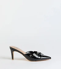 Sweetest Gift Closed Toe Bow Stiletto Pumps