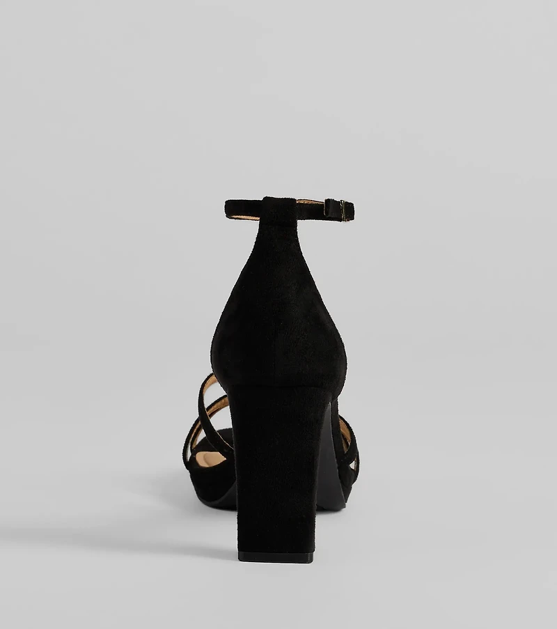 Elevated Strappy Block Heels