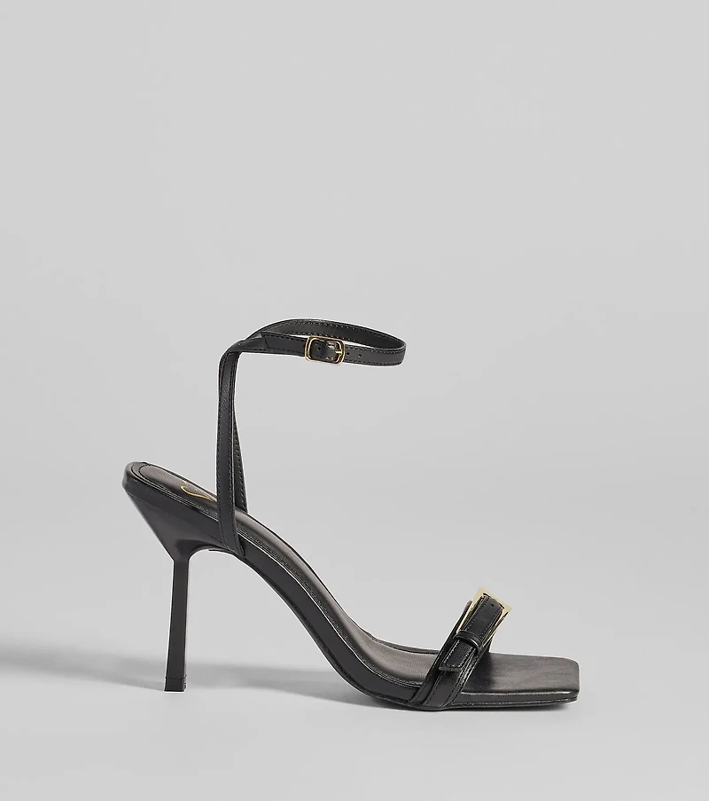 Buckled Up Stiletto Heels