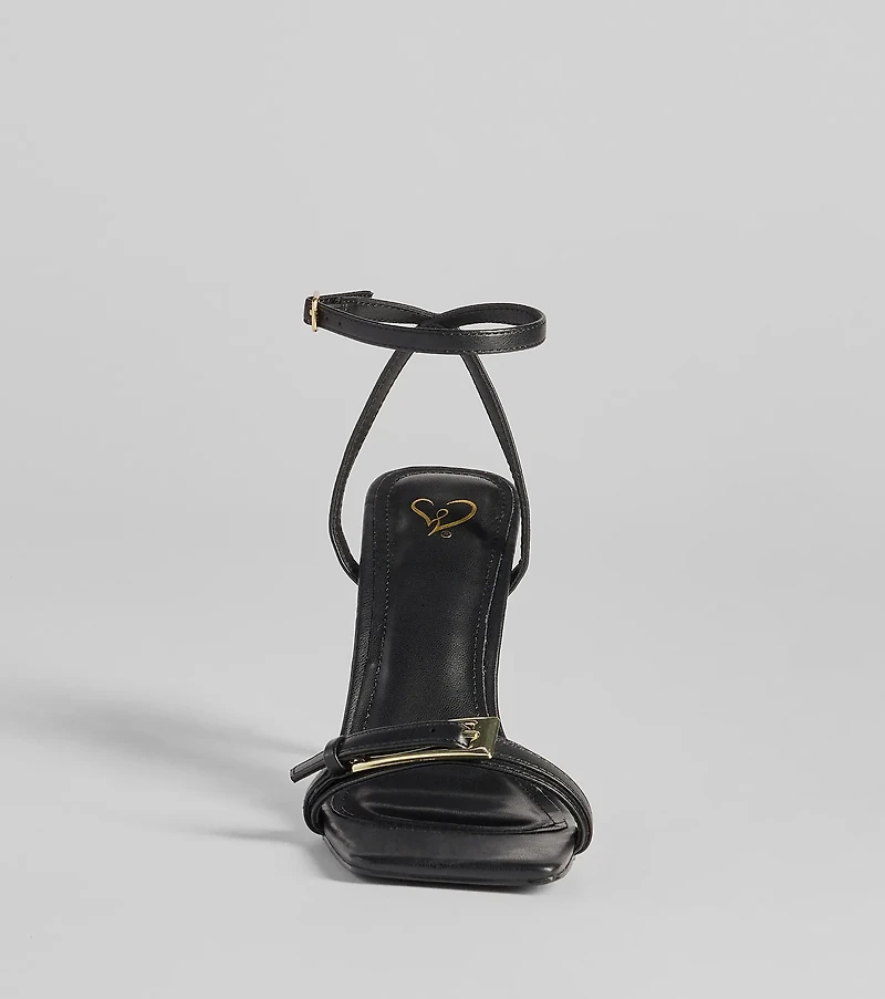 Buckled Up Stiletto Heels