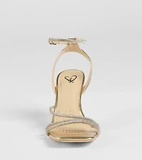 So Icy Rhinestone Kitten Stiletto Heels