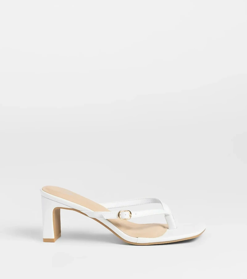 The Best Choice Thong Buckle Mules