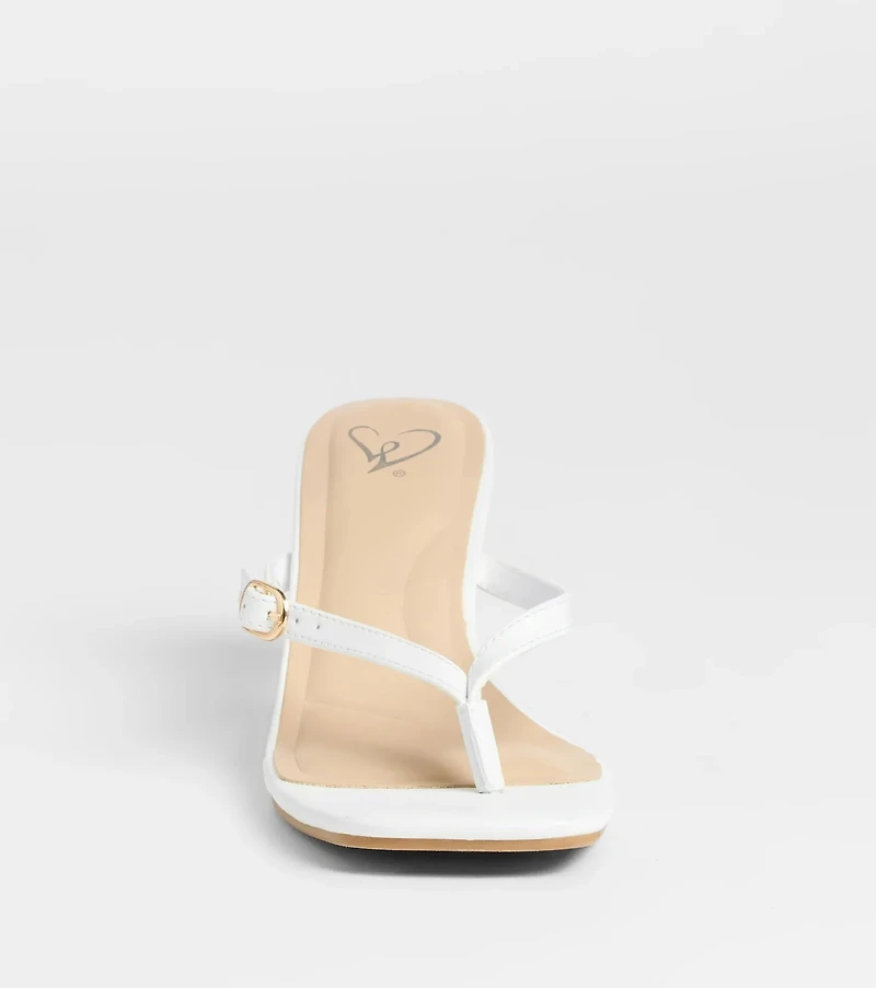 The Best Choice Thong Buckle Mules