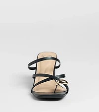Sweet Attraction Toe Ring Strappy Block Heels