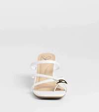 Sweet Attraction Toe Ring Strappy Block Heels