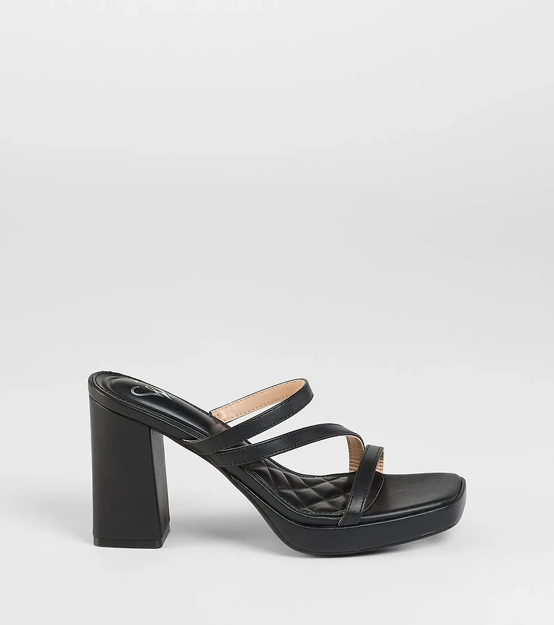 Party Ready Strappy Platform Block Heels