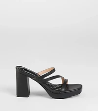 Party Ready Strappy Platform Block Heels