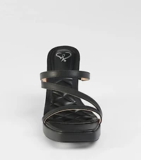 Party Ready Strappy Platform Block Heels