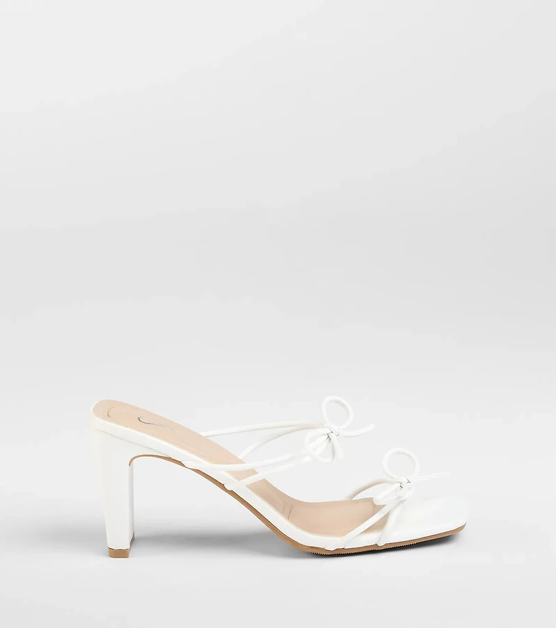 Finest Hour Bow Strappy Mules
