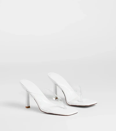 Sleek And Stunning Thong Stiletto Mules