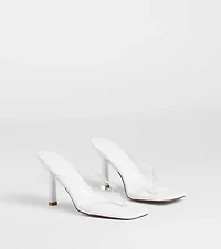 Sleek And Stunning Thong Stiletto Mules