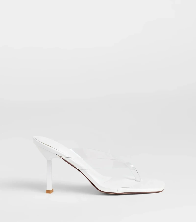 Sleek And Stunning Thong Stiletto Mules