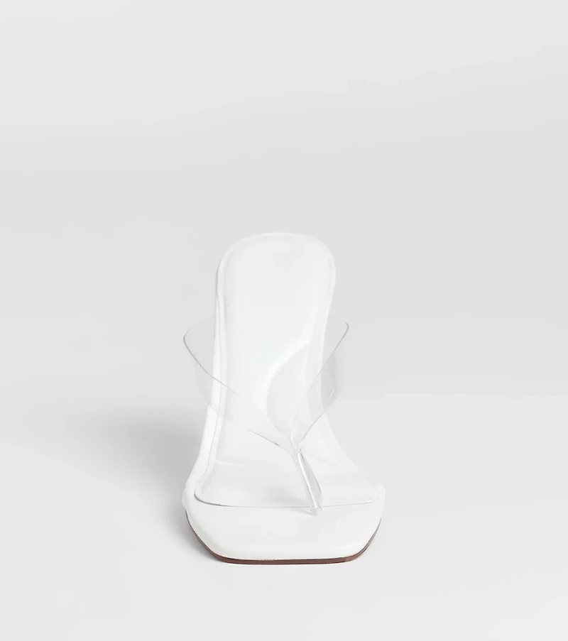 Sleek And Stunning Thong Stiletto Mules