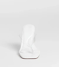 Sleek And Stunning Thong Stiletto Mules