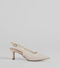 Poised Perfection Pointy Kitten Heel Pumps
